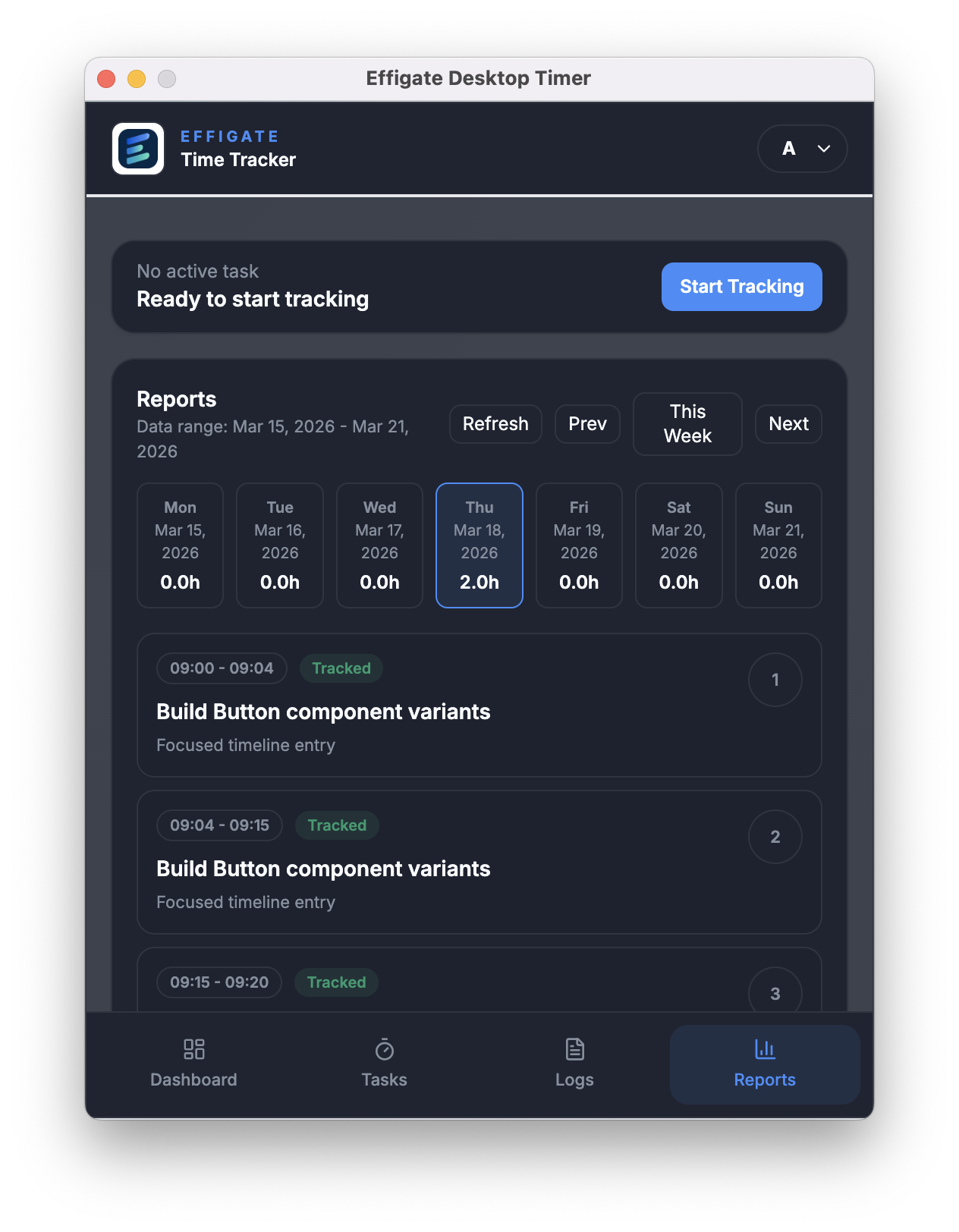 Desktop timer screen 6